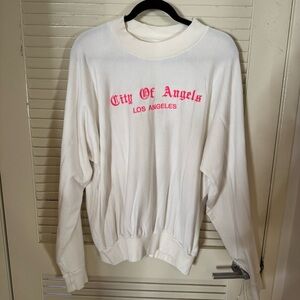 City of Angels White Sweater sz L